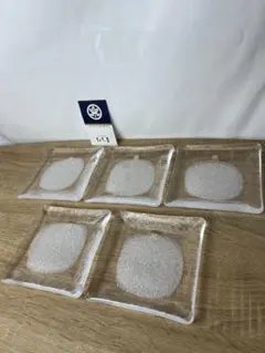 たち吉　あわ雪　菓子皿　5枚　箱有り　未使用品