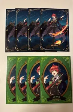カラフルピーチ じゃぱぱ トレカ 魔法学園 額縁 等身8枚セット