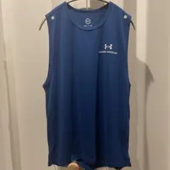 UA RUSH エナジースリーブレス ブルー SM