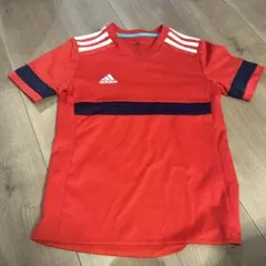 adidas レッド サッカーT 半袖T 140