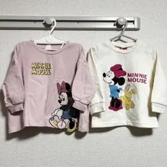 トップス　Disney ミニーマウス　90cm トレーナー　2点　まとめ売り