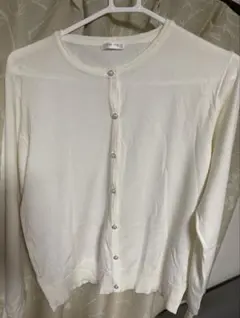 GLACIER ホワイト 長袖カーディガン L