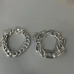 レディース　ブレスレット　シルバー　2個セット　まとめ売り　アクセサリー