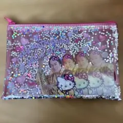 マツケンサンバ×ハローキティコラボ　ラメポーチ
