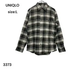 UNIQLO ユニクロ　シャツ　トップス　長袖　チェック　Ｌ　綿　おしゃれ