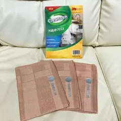 3枚❣️Cleanzen マイクロファイバークロス 3枚入り　ブラウン