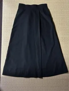 黒 フレアロングスカート