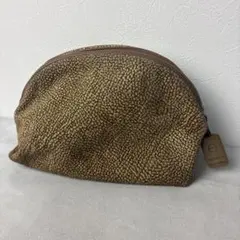 ボルボネーゼ ポーチ 金具チャーム うずら柄のサムネイル