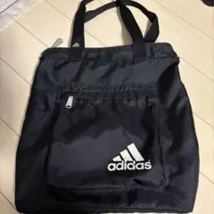 adidas ブラック トートバッグ