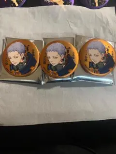 三ツ谷隆 マイキーマート メタリック缶バッチ×3 特典ステッカー×2