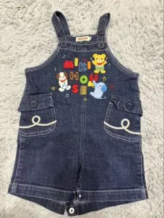 MIKI HOUSE デニムオーバーオール 80cm