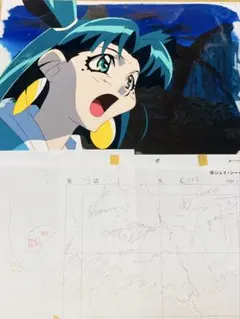 1000年女王　背景、レイアウト、原画　セル画ではありません。 1000年女王 背景、レイアウト、原画 セル画ではありません。 4449