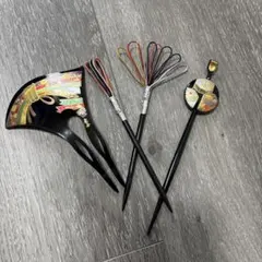 成人式 着物 和風髪飾りセット 4点