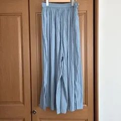 UNIQLO ユニクロ　ライトブルー ガウチョパンツ