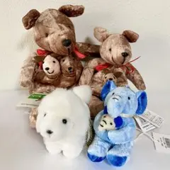 オオハラ　サンレモン アニマル　ぬいぐるみ 4点セット 新品　レトロ