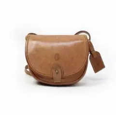 ラルフローレン オールレザー ショルダーバッグ 茶 ビンテージ アメトラ