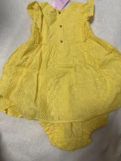 ケイトスペード　フリル付き黄色ロンパース80cm 新品タグ付き