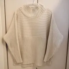 ROPÉ PICNIC ホワイトタートルネックニット 38