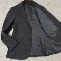 ユナイテッドアローズ 美品 ツイード テーラードジャケット ヘリンボーン L