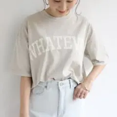 and Me WHATEVER ロゴプリント 半袖Tシャツのサムネイル