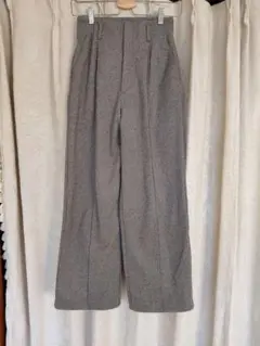 GU グレー ワイドパンツ