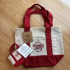 Trader Joe's ミニキャンバストートバッグ 2点セット