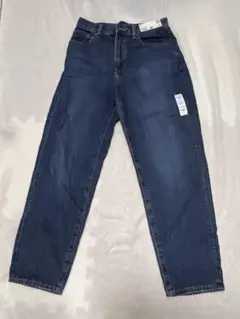 新品　ユニクロ　デニム　ペグトップハイライズジーンズ　25　63.5センチ