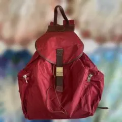 Orobiancoナイロン レザー リュック バックパック レッドのサムネイル