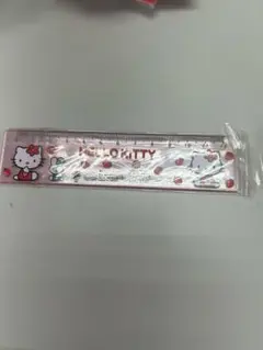＊新品未使用＊ハローキティ 定規 ピンク　サンリオレトロ　いちご