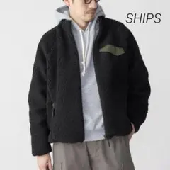 SHIPS ビッグシルエット リバーシブル ボア フリース ナイロン ブルゾンのサムネイル