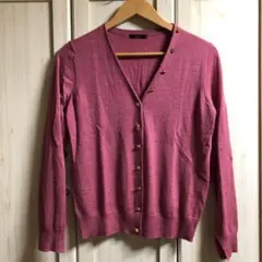 アーバンリサーチロッソ　ROSSO梳毛カーディガン　UR ウール100%