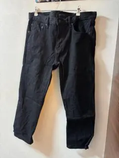 ブラックデニム ストレートパンツ