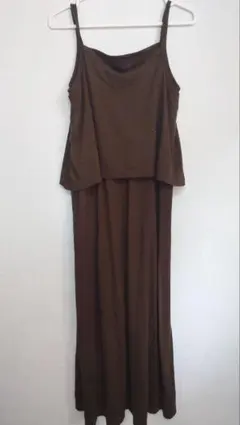 マタニティワンピース　授乳服　カーキ　ロングワンピース　部屋着　パジャマ