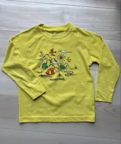 mont-bell イエロー 長袖カットソー 120