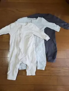 next baby☆モノトーンカラーロンパースBK