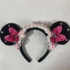 ディズニー ミニー　カチューシャ バラ 薔薇