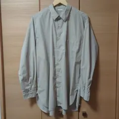 GU ブロード オーバーサイズ シャツ L ライトグレー