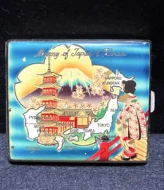 希少 50s PRINCE シガレットケース スーベニア富士山 地図ヴィンテージ