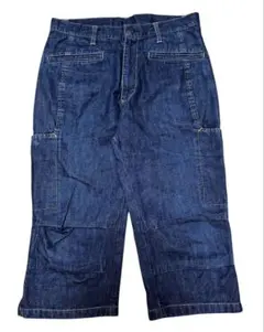 ABAHOUSE アバハウス デニムカーゴ クロップドパンツ 裾ジップ サイズ2のサムネイル