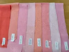 一越ちりめん　ピンク系　8枚　 [布がたり]　購入品
