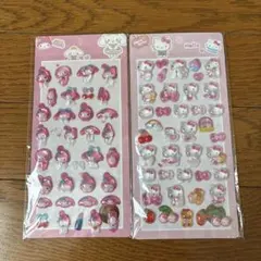 ボンボンドロップ風シール　サンリオ　ハローキティ マイメロディ　立体シール
