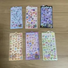り*。様 6枚セット ボンボンドロップ風シール まとめ売り 立体シール