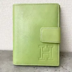 新品 HIROFU ヒロフ センプレ 二つ折財布 レザー グリーン ウォレットのサムネイル