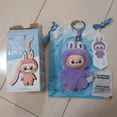 イニシャル ラブブ T THE PIN FOR LOVE POPMART 紫