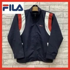 FILA フィラ ジャージ上 ジャケット レディース M相当 ネイビー