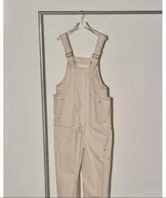 TODAYFUL〉フロントジップコットンサロペット アイボリー 36サイズ