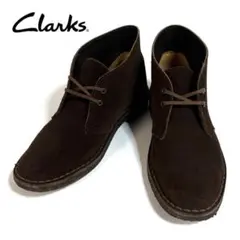 【美品】Clarks スエード レザー チャッカブーツ ブラウン 39 英国製