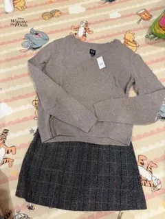 セット美品　EMODA チェック柄ミニスカート　セット