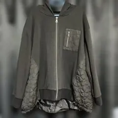 ブラック　フード付きパーカー 4L