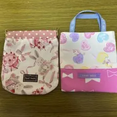 組み合わせ変更可♡新作ハンドメイド♡新品♡バネ口ポーチ＆ミニバックセット